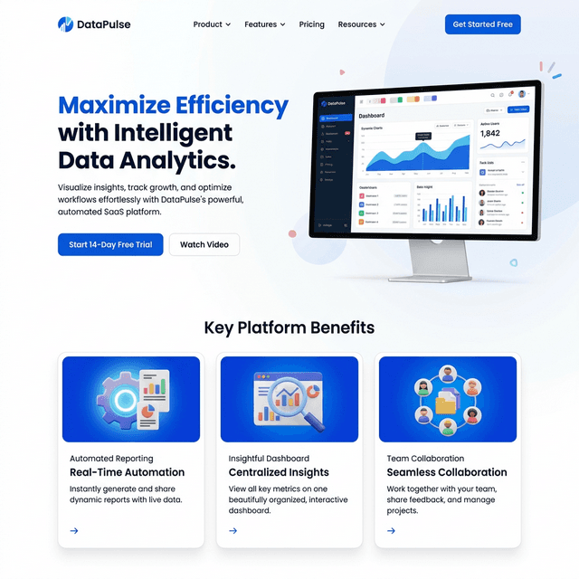 Modern SaaS Landing Page